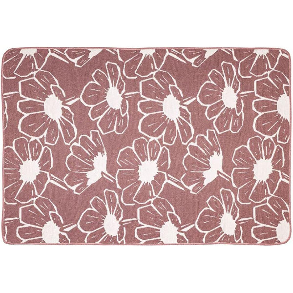 Red Barrel Studio® Cotton Brown Machine Washable Rug Wayfair